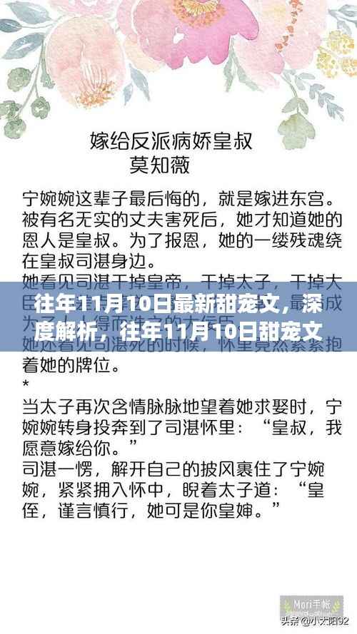 往年1月10日甜宠文深度解析,魅力与观点争议