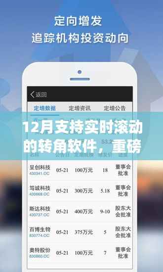 重磅推荐,12月超火实时滚动转角软件,视觉升级就在瞬间!