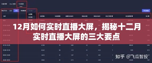 揭秘十二月实时直播大屏的关键,三大要点与如何实时直播设置指南