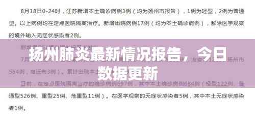 扬州肺炎最新情况报告，今日数据更新