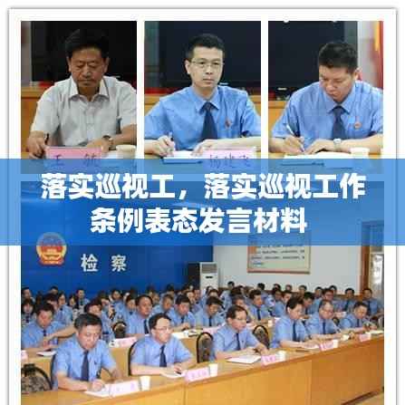 落实巡视工,落实巡视工作条例表态发言材料